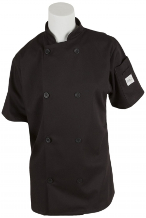 Mercer Tool M60023BKS Millennia Womens Short Sleeve Chef Jacket, B