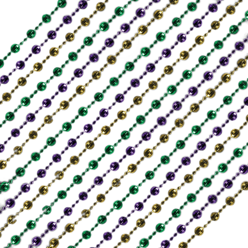 Blinkee 597200 Round Disco Bead Necklaces, Purple, Gold & Jade