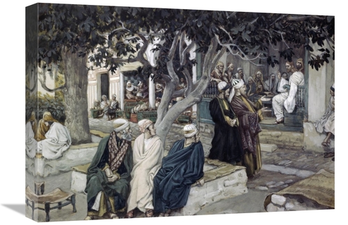 22 in. Jesus has Supper with Matthew Art Print - James Tissot