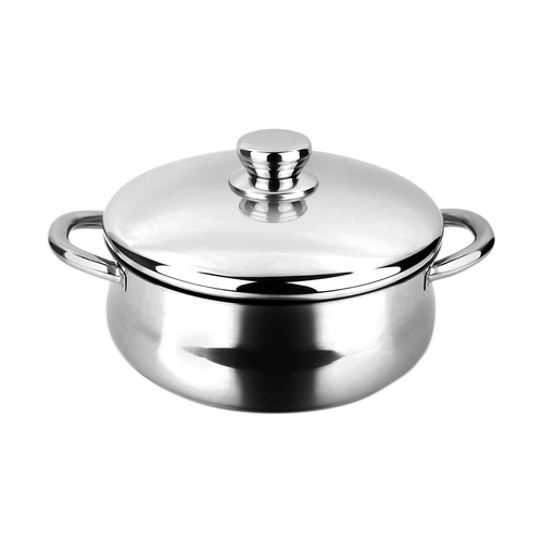 Casserole with lid FAGOR Silverinox Stainless steel 18/10 Chromed (Ø