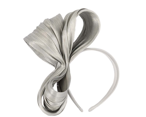 Exclusive silver silk abaca bow