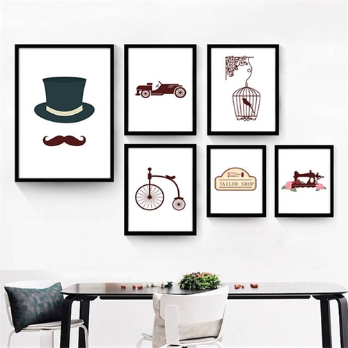 Nordic Creative Cartoon Red And White