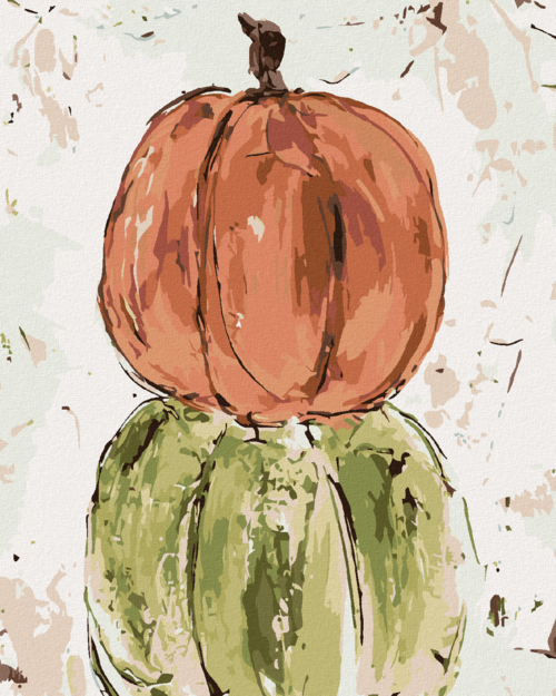 Paint by Numbers - THREE PUMPKINS (HALEY BUSH)