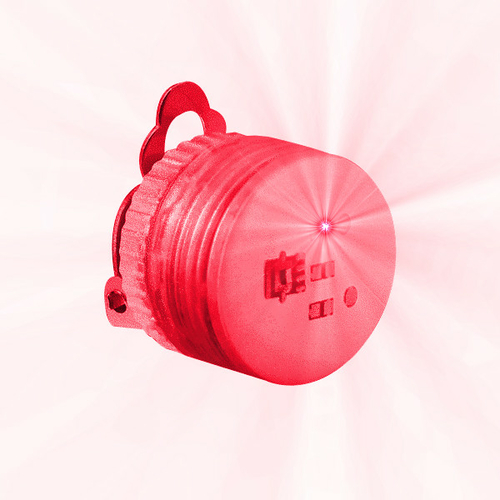 Blinkee 1925000 Red Red Clip-On Earring Clasp Flashing Body Light Lape