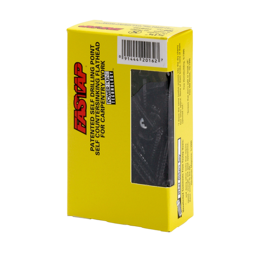 Fastap 5000398 No. 7 x 1.25 in. Phillips Countersink Head Black Oxide 