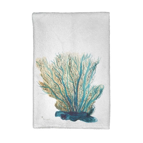 Betsy Drake KT703 Blue Coral Kitchen Towel