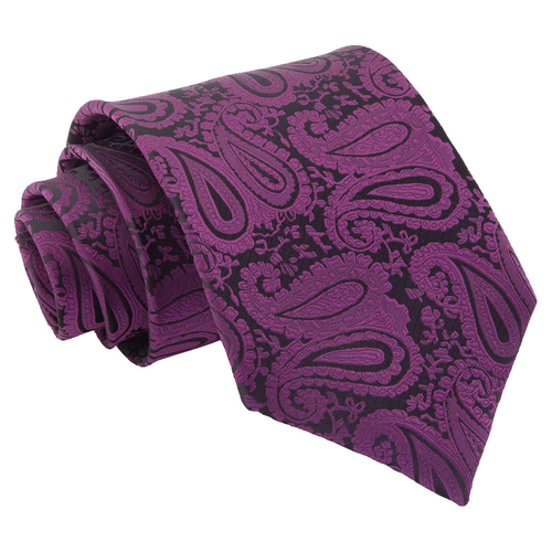 Paisley Classic Tie - Purple