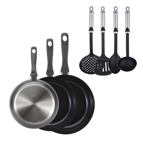 Set of pans Bergner Cookware Titan Aluminium (7 pcs)