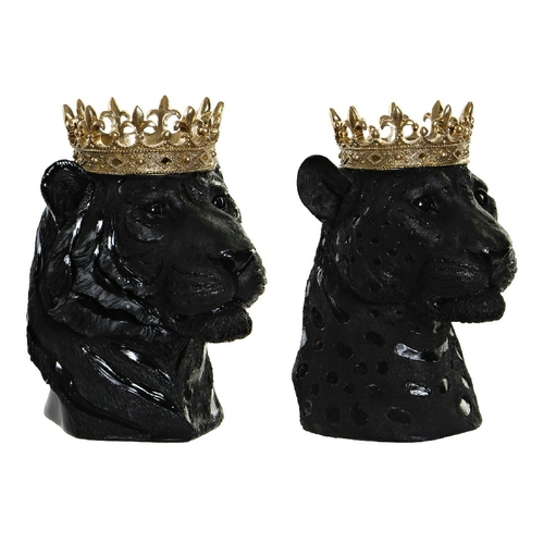 Decorative Figure DKD Home Decor 27,5 x 23,5 x 33 cm Black Golden