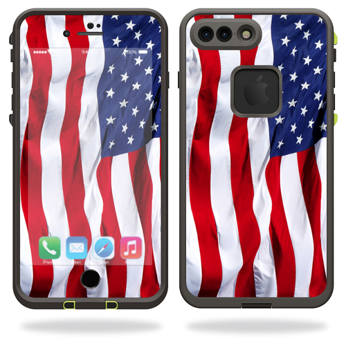 MightySkins LIFIP7PL-American Flag Skin for Lifeproof iPhone 7 Plus - 