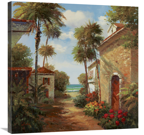 Global Gallery GCS-131162-3030-142 30 x 30 in. Da Aqua Art Print - Gil