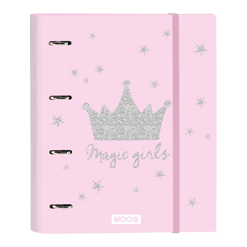 Ring binder Moos Magic girls A4 Pink (35 mm)