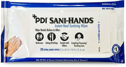 Hand Sanitizing Wipes. Case of 960 Scented Wipes in Individual Soft