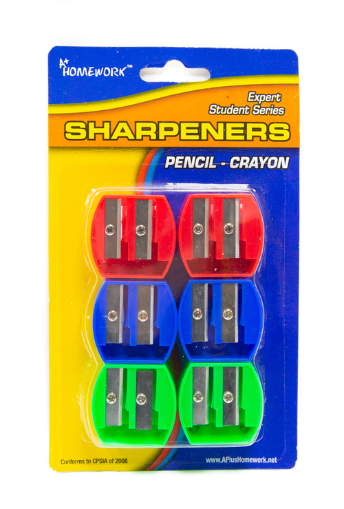 Pencil Sharpeners - 6 pack - Dual Blades