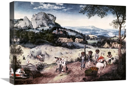 Global Gallery GCS-276920-22-142 22 in. Haymaking Art Print - Pieter B