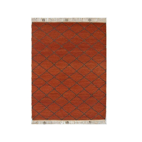 Berber Kilim Rust Wool Rug
