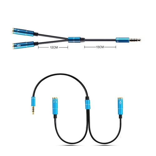 30 CM 3.5mm 1 To 2 Dual Y Splitter Audio Cable