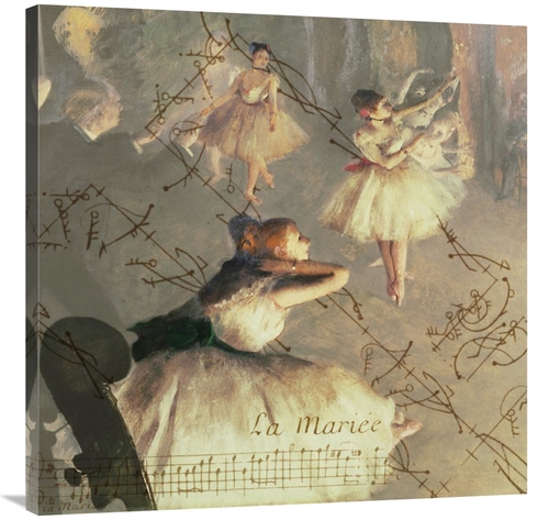 Global Gallery GCS-453938-3636-142 36 x 36 in. Degas Dancers Collage 4
