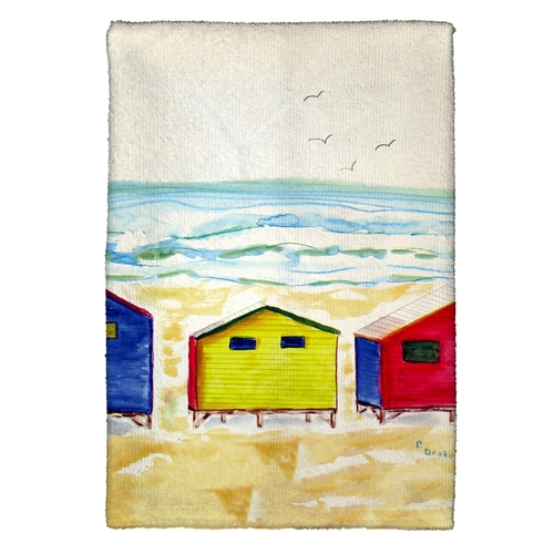 Betsy Drake KT495 Beach Bungalows Kitchen Towel