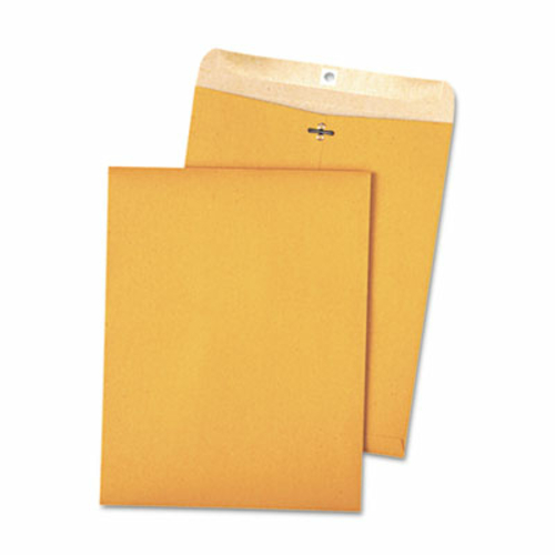 Quality Park 38711 100% Recycled Brown Kraft Clasp Envelope- 9 x 12- L