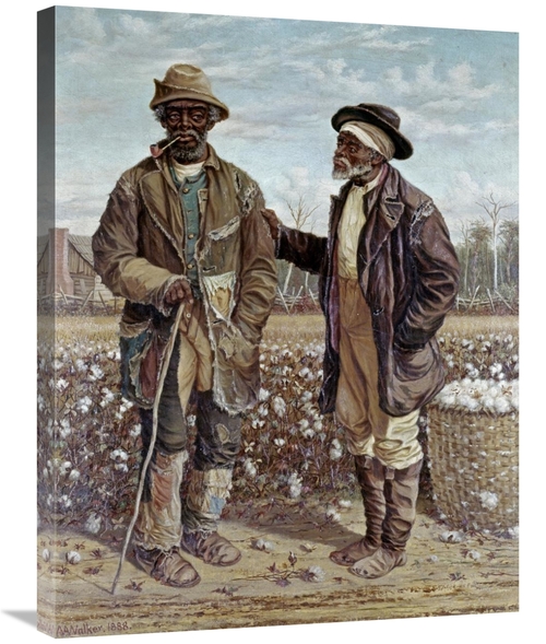 Global Gallery GCS-281460-30-142 30 in. Two Elderly Cotton Pickers Art