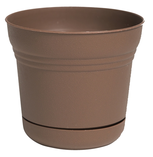 Bloem SP0545 5 in. Saturn Planter, Chocolate