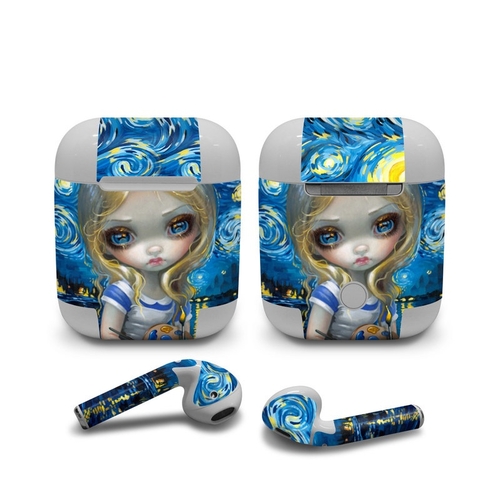 DecalGirl AAP-ALICEVG Apple AirPods Skin - Alice in a Van Gogh