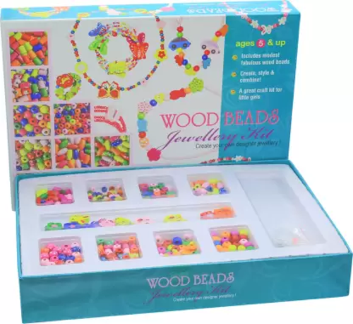 Wood Beads Jewellery Kit for Senior