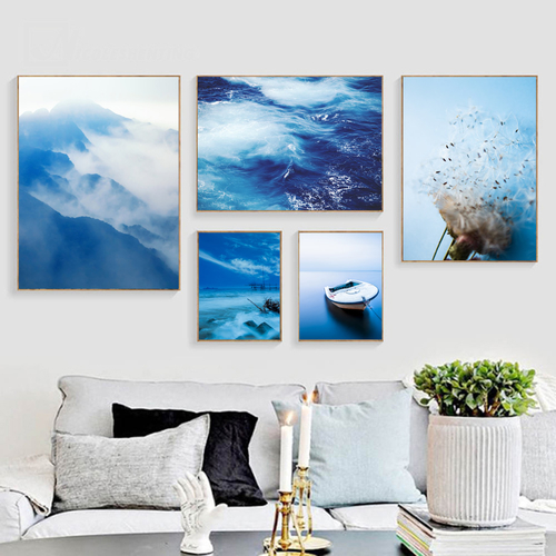 Dandelion Ferris Wheel Boat Sea Mountain