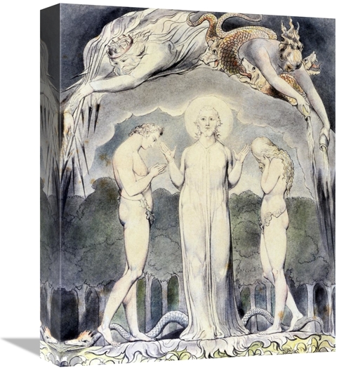 Global Gallery GCS-281727-16-142 16 in. The Judgment of Adam & Eve Art