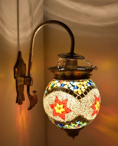 Glass Mosaic Wall Mounted Lamp