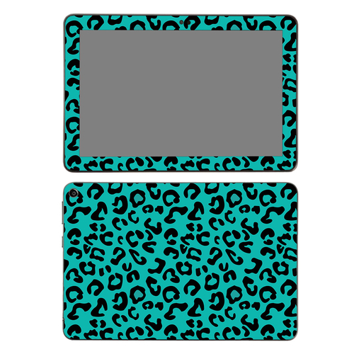 MightySkins AMFIHD82-Teal Leopard Skin for Amazon Fire HD 8 2020 - Tea