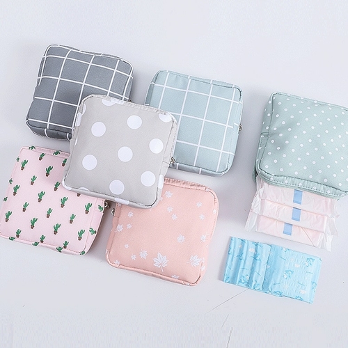 Women Girl Sanitary Pad Pouch Napkin Towel Storage Bag Credit Card
