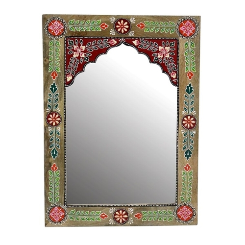 Wall mirror DKD Home Decor Floral Multicolour MDF Wood (41 x 2 x 56
