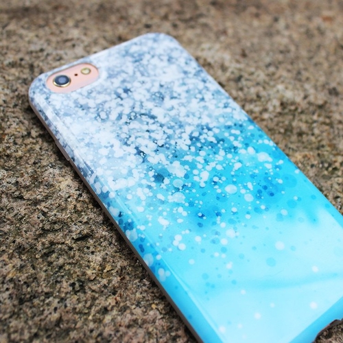 Turquoise Erosion iPhone Case