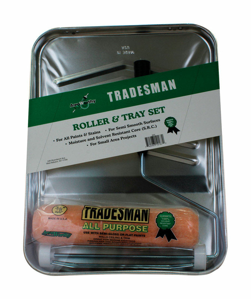 Arroworthy 1807999 Tradesman 9 in. Plastic Paint Tray Kit - 3 Piece