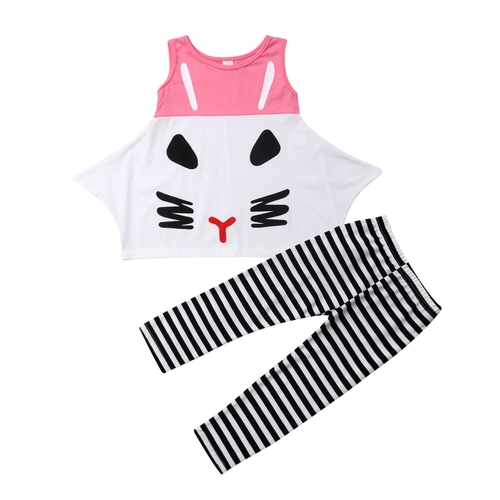 Cotton Toddler Baby Girls Kids Tops T-Shirt +