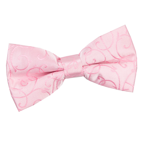 Swirl Pre-Tied Bow Tie - Baby Pink