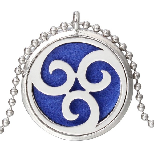 New Exotic Aroma Diffuser Necklace Open Silver