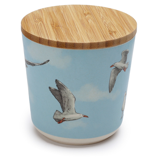 Seagull Bamboo Composite Small Round Storage Jar