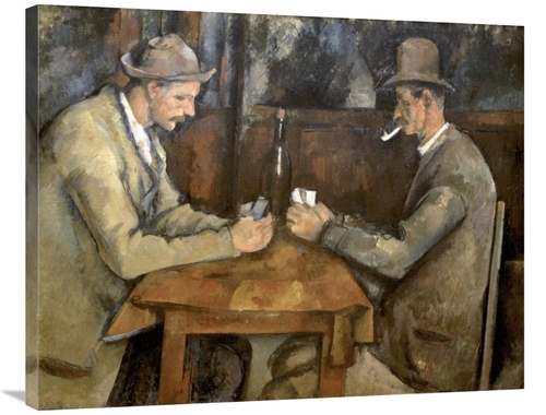 Global Gallery GCS-277066-36-142 36 in. The Card Players Art Print - P