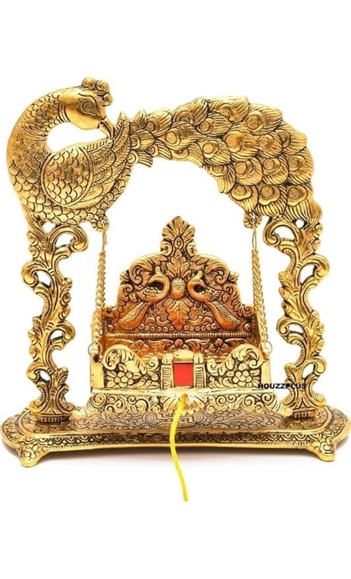 ARYADIT Metal Laddu Gopal Jhula Palna for Laddu Gopal Ji, Nand Gopal