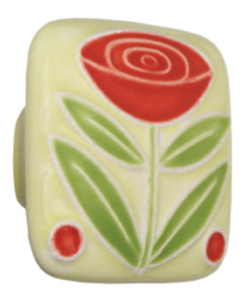 Acorn PSJYP Lg Sq Yellow with Flower and 2 Berries