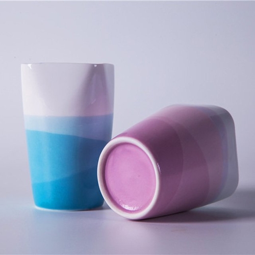 Creative Gradient Color Ceramic Coffee Cup