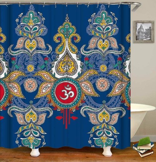 Indian Style Ornaments Shower Curtain