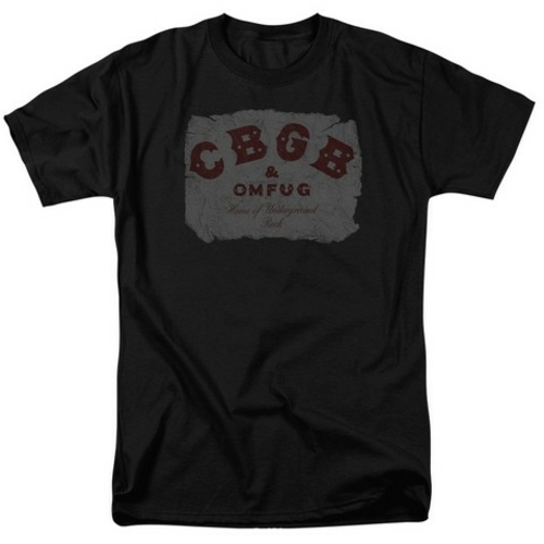 Trevco Cbgb-Crumbled Logo - Short Sleeve Adult 18-1 Tee - Black, S