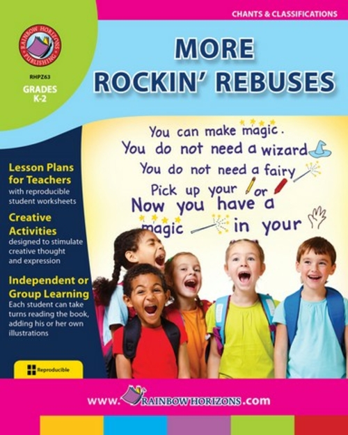 Rainbow Horizons Z63 More Rockin Rebuses - Grade K to 2