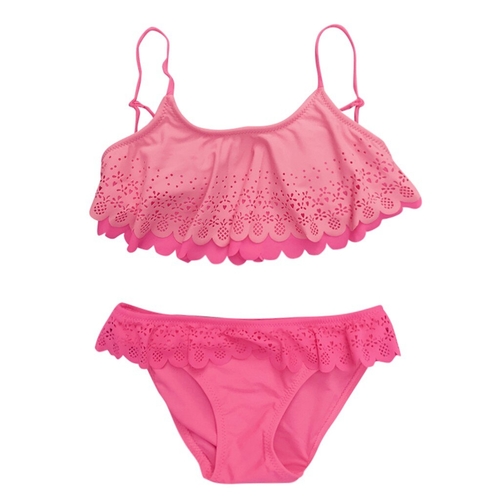 New 2019 Children's Swimwear Two Piece Flamingo