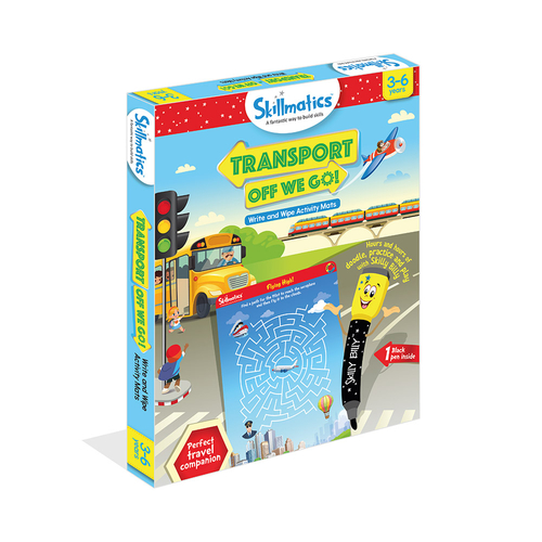 Skillmatics Transport Off We Go - Fun Activities to Teach Kids About
