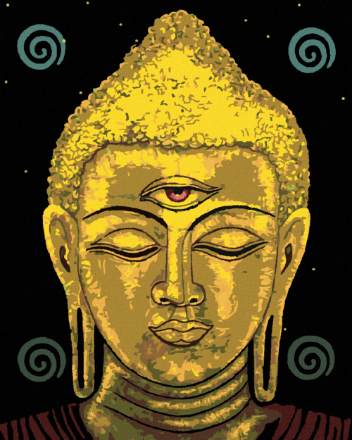 Paint by Numbers - BUDDHA WITH A THIRD EYE